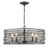 Bijoux 5-Light Brushed Etruscan Bronze Chandelier with Light Shade by Golden Lighting -Golden Lighting Shop brushed etruscan bronze golden lighting chandeliers 1998 5 ebb 64 1000