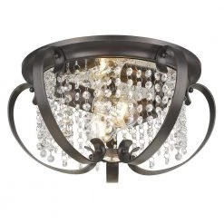 Ella EB 2-Light Brushed Etruscan Bronze Flush Mount Light by Golden Lighting 8 Ella EB 2-Light Brushed Etruscan Bronze Flush Mount Light by Golden Lighting -Golden Lighting Shop brushed etruscan bronze golden lighting flush mount lights 1323 fm ebb 4f 1000