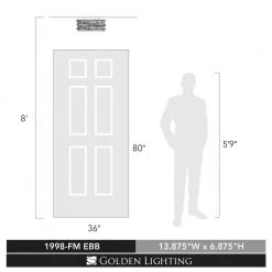 Bijoux 2-Light Brushed Etruscan Bronze Flush Mount by Golden Lighting -Golden Lighting Shop brushed etruscan bronze golden lighting flush mount lights 1998 fm ebb 4f 1000