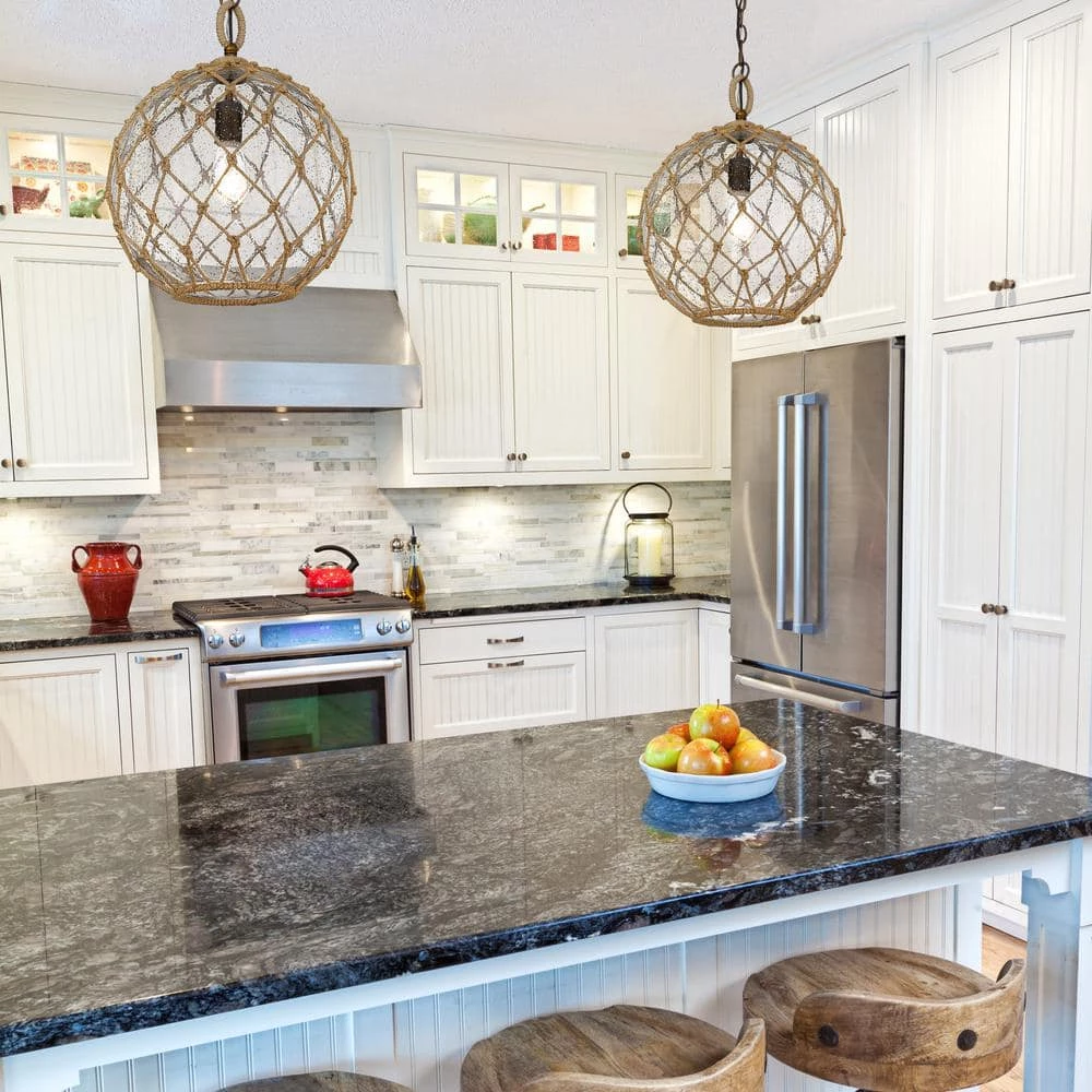 Haddoc 1-Light Burnished Chestnut Bronze Pendant with Seeded Glass Shade by Golden Lighting 8 Haddoc 1-Light Burnished Chestnut Bronze Pendant with Seeded Glass Shade by Golden Lighting - Image 6