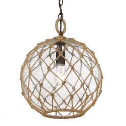 Haddoc 1-Light Burnished Chestnut Bronze Pendant with Seeded Glass Shade by Golden Lighting 11 Haddoc 1-Light Burnished Chestnut Bronze Pendant with Seeded Glass Shade by Golden Lighting -Golden Lighting Shop burnished chestnut bronze golden lighting chandeliers 1092 m bc sd 4f 1000