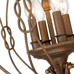 Antoinette 4-Light Burnished Chestnut Bronze Pendant by Golden Lighting -Golden Lighting Shop burnished chestnut bronze golden lighting chandeliers 1349 4p bc 1f 1000