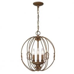 Antoinette 4-Light Burnished Chestnut Bronze Pendant by Golden Lighting -Golden Lighting Shop burnished chestnut bronze golden lighting chandeliers 1349 4p bc c3 1000