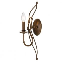 Antoinette 5 in. Burnished Chestnut Bronze Sconce by Golden Lighting -Golden Lighting Shop burnished chestnut bronze golden lighting vanity lighting 1349 1w bc 4f 1000