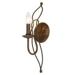 Antoinette 5 in. Burnished Chestnut Bronze Sconce by Golden Lighting