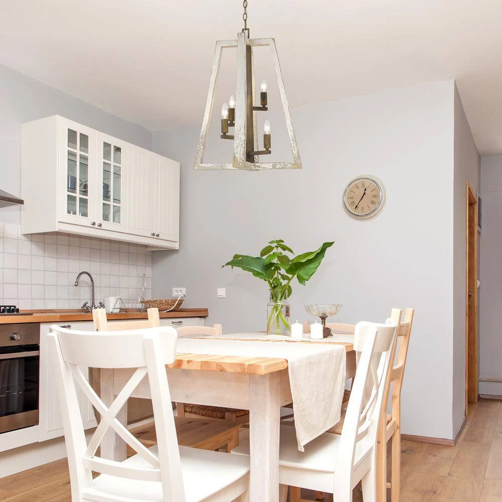 Pilar 4-Light Burnished Chestnut Pendant by Golden Lighting 4 Pilar 4-Light Burnished Chestnut Pendant by Golden Lighting - Image 2