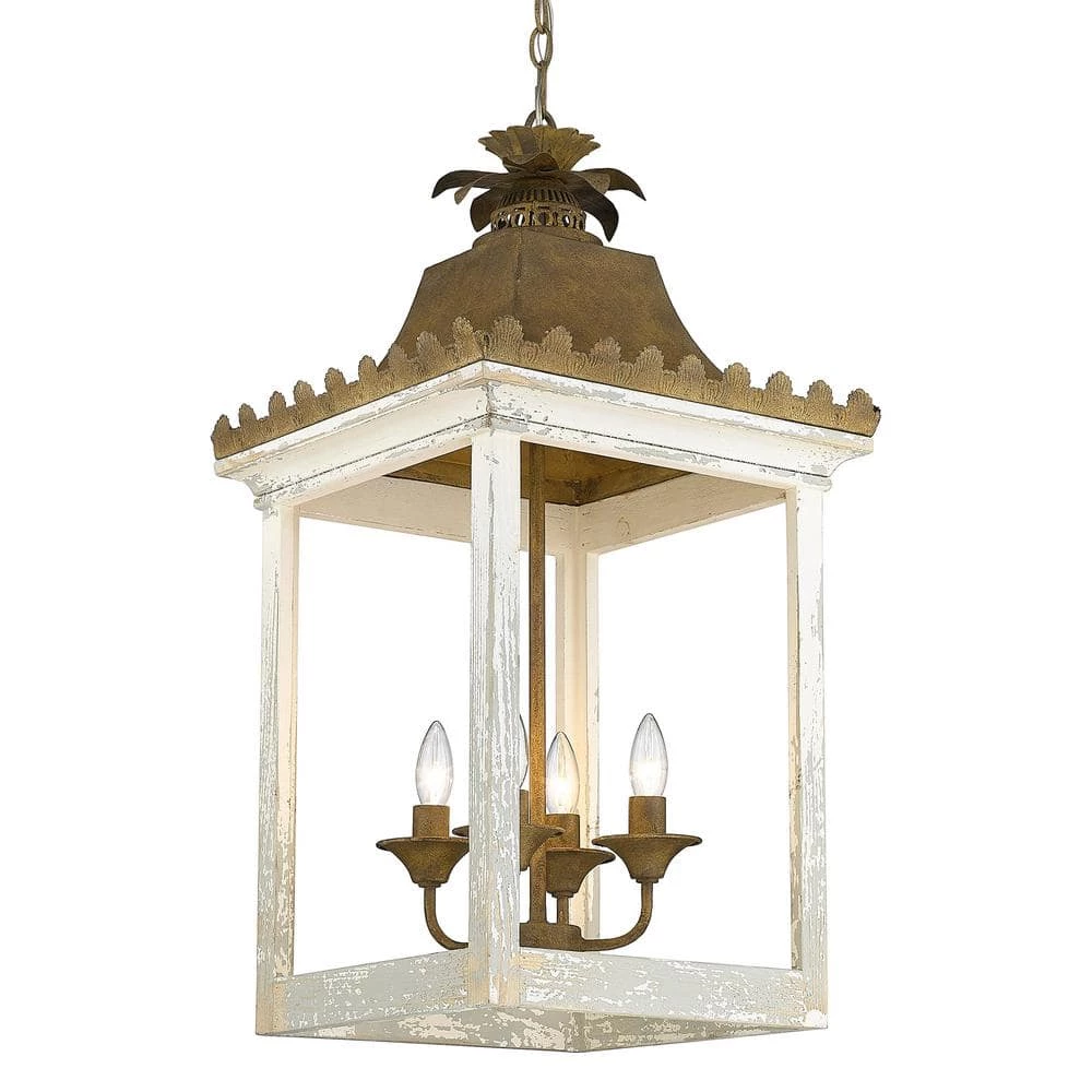 Finley 4-Light Burnished Chestnut Pendant by Golden Lighting 7 Finley 4-Light Burnished Chestnut Pendant by Golden Lighting - Image 5