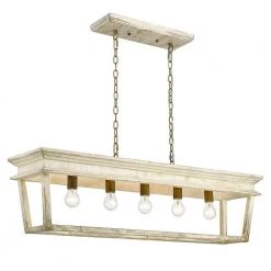 Haiden 5-Light Burnished Chestnut Linear Pendant by Golden Lighting -Golden Lighting Shop burnished chestnut golden lighting chandeliers 0839 lp bc 4f 1000