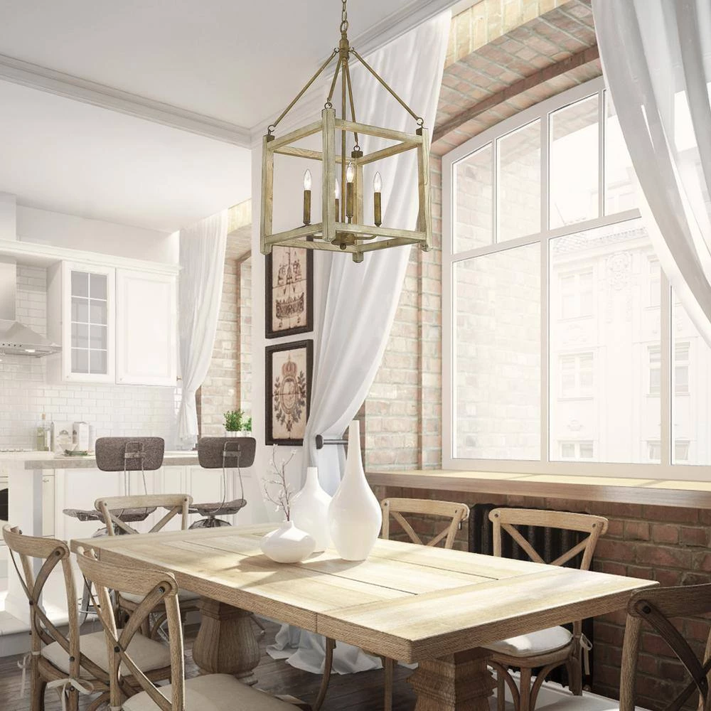 Orville 4-Light Burnished Chestnut Pendant by Golden Lighting 4 Orville 4-Light Burnished Chestnut Pendant by Golden Lighting - Image 2