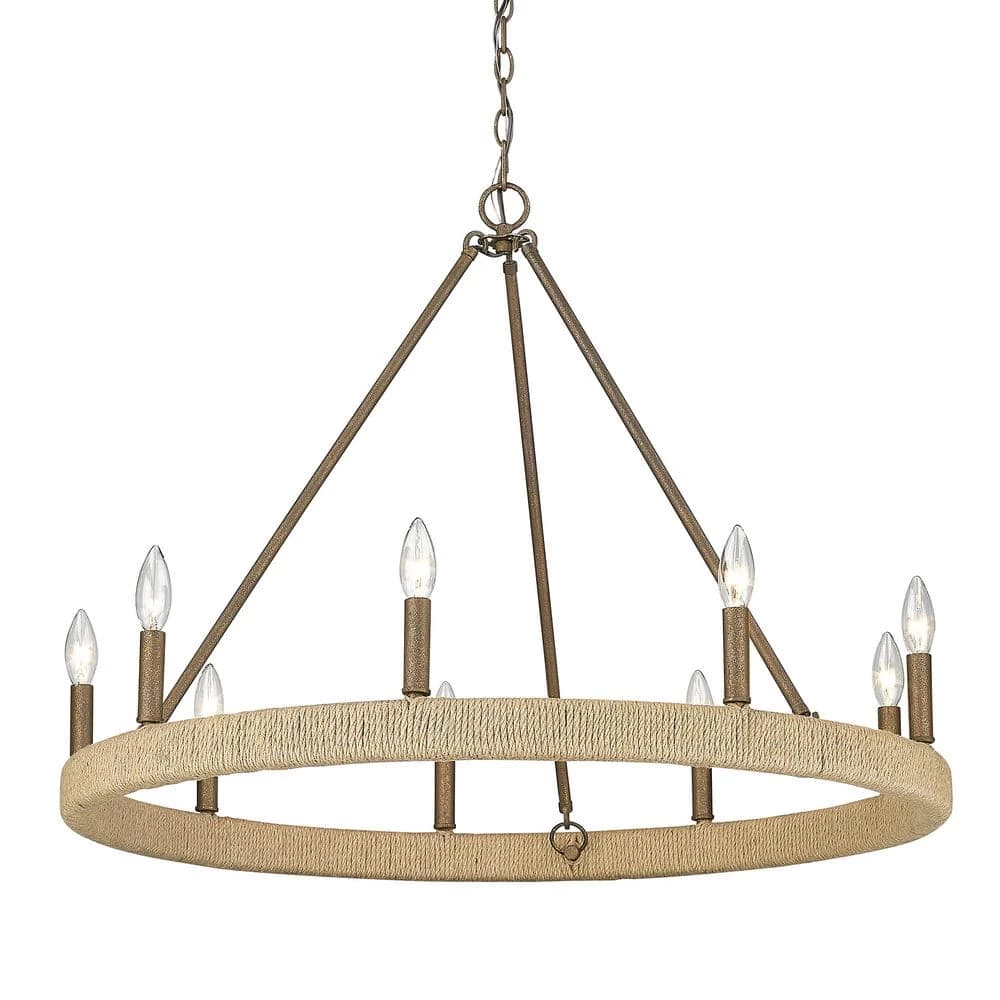 Yates 9-Light Chandelier by Golden Lighting 5 Yates 9-Light Chandelier by Golden Lighting - Image 3