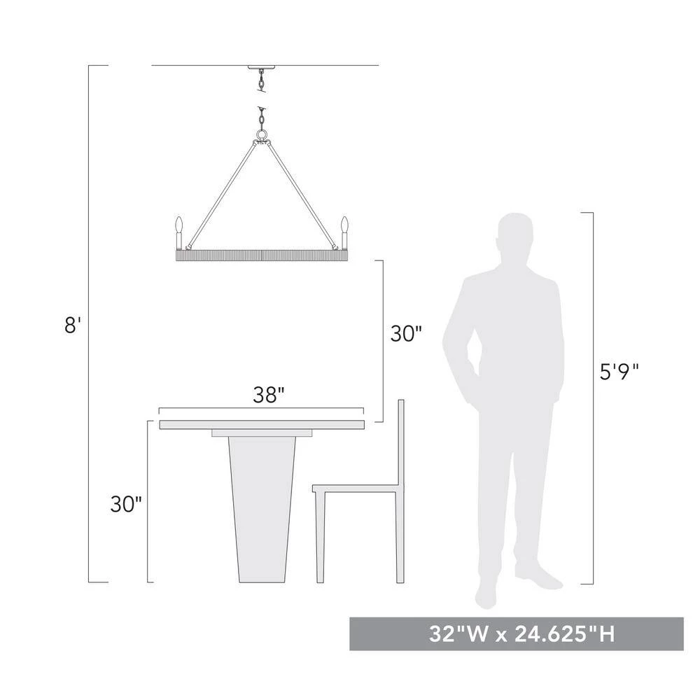 Yates 9-Light Chandelier by Golden Lighting 8 Yates 9-Light Chandelier by Golden Lighting - Image 6