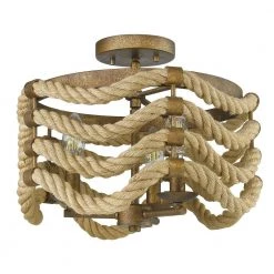 Marissa 14.5 in. 3-Light Burnished Chestnut Semi-Flush Mount by Golden Lighting -Golden Lighting Shop burnished chestnut golden lighting flush mount lights 1083 sf bc 1f 1000