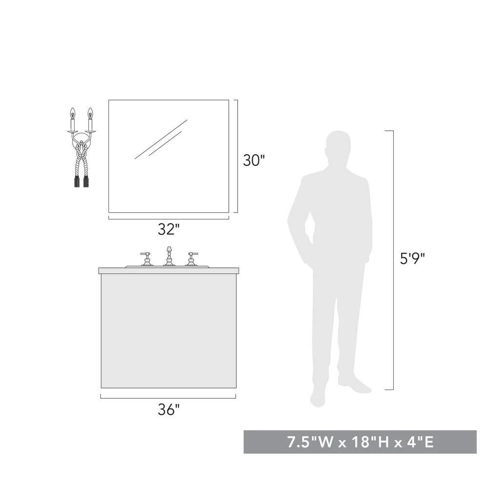 Marissa 4.75 in. Burnished Chestnut Sconce by Golden Lighting 6 Marissa 4.75 in. Burnished Chestnut Sconce by Golden Lighting - Image 4