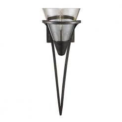 Olympia Collection 1-Light Burnt Sienna Sconce by Golden Lighting -Golden Lighting Shop burnt sienna baltic amber glass golden lighting wall sconces 648wmpbus 1f 1000