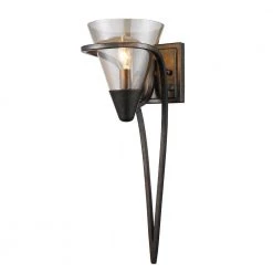 Olympia Collection 1-Light Burnt Sienna Sconce by Golden Lighting