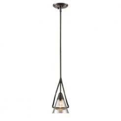 Emmalyn Collection 1-Light Burnt Sienna Mini Pendant by Golden Lighting -Golden Lighting Shop burnt sienna golden lighting pendant lights 648mlmpbus c3 1000