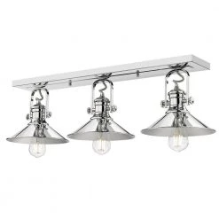 Kleine 30.5 in. 3-Light Chrome Shades Vanity Light by Golden Lighting -Golden Lighting Shop chrome chrome shades golden lighting vanity lighting 3122 ba3 ch ch 1f 1000