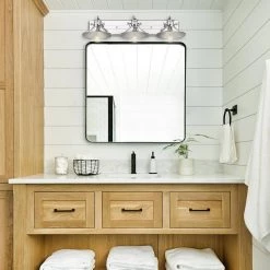 Kleine 30.5 in. 3-Light Chrome Shades Vanity Light by Golden Lighting -Golden Lighting Shop chrome chrome shades golden lighting vanity lighting 3122 ba3 ch ch fa 1000