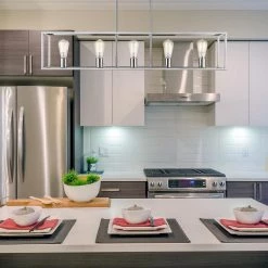 Wesson 5-Light Chrome Island Pendant by Golden Lighting -Golden Lighting Shop chrome golden lighting chandeliers 2072 lp ch 44 1000