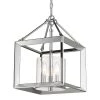 Smyth 3-Light Chrome Lantern Mini Pendant with Glass Shade by Golden Lighting 2 Smyth 3-Light Chrome Lantern Mini Pendant with Glass Shade by Golden Lighting -Golden Lighting Shop chrome golden lighting pendant lights 2074 m3 ch clr 64 1000