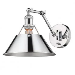 Orwell 9 in. Chrome Sconce by Golden Lighting 12 Orwell 9 in. Chrome Sconce by Golden Lighting -Golden Lighting Shop chrome golden lighting vanity lighting 3306 a1w ch ch 44 1000