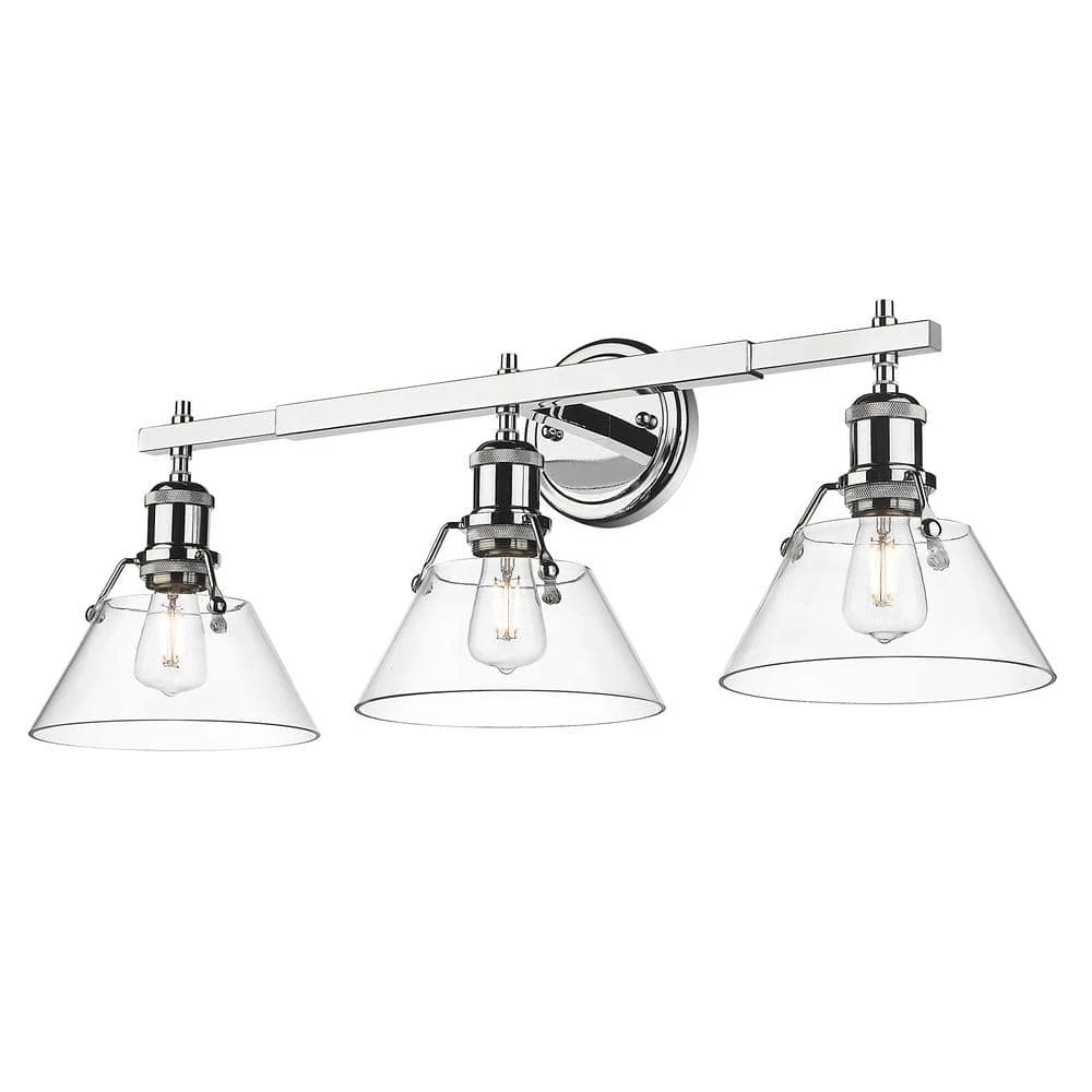 Orwell 3 Light Bath Vanity by Golden Lighting 3 Orwell 3 Light Bath Vanity by Golden Lighting