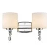 Evette 2-Light Chrome Bath Light by Golden Lighting 1 Evette 2-Light Chrome Bath Light by Golden Lighting -Golden Lighting Shop chrome golden lighting vanity lighting 8037 ba2 ch op 64 1000