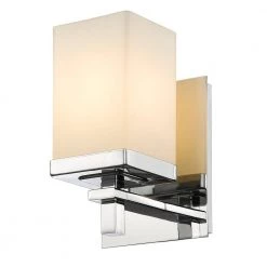 Maddox 1-Light Chrome Bath Light by Golden Lighting -Golden Lighting Shop chrome golden lighting vanity lighting thdddddba1 4f 1000