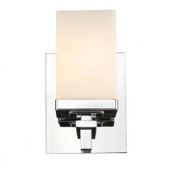 Maddox 1-Light Chrome Bath Light by Golden Lighting