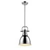 Duncan 1-Light Chrome 8.8 in. Pendant with Chrome Shade by Golden Lighting 1 Duncan 1-Light Chrome 8.8 in. Pendant with Chrome Shade by Golden Lighting -Golden Lighting Shop chrome with chrome shade golden lighting pendant lights 3604 s ch ch 64 1000