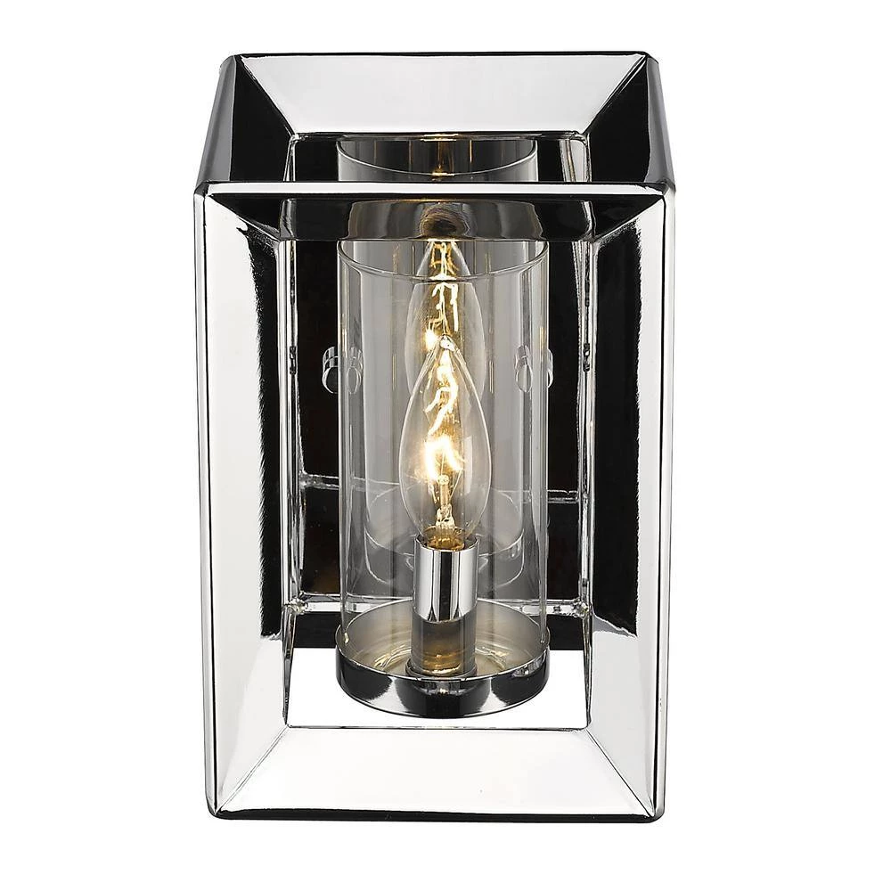 Smyth 1-Light Chrome Sconce by Golden Lighting 5 Smyth 1-Light Chrome Sconce by Golden Lighting - Image 4