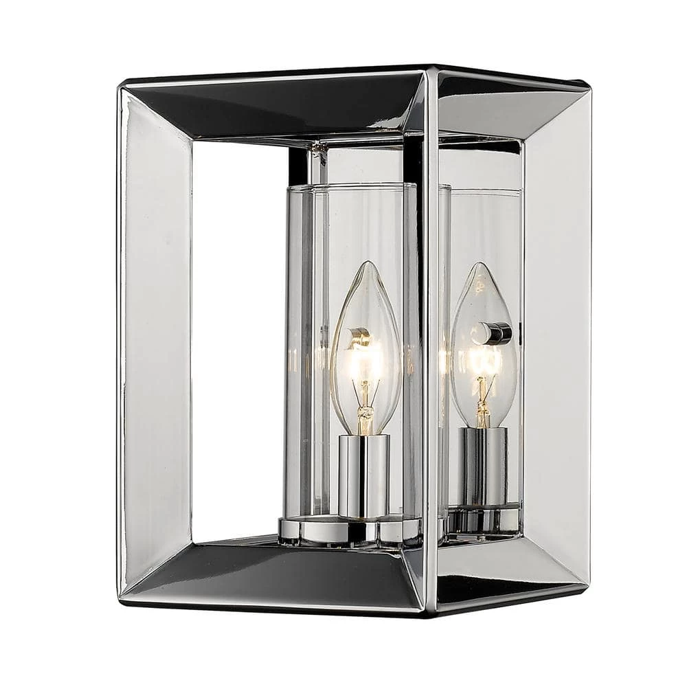 Smyth 1-Light Chrome Sconce by Golden Lighting 4 Smyth 1-Light Chrome Sconce by Golden Lighting - Image 3