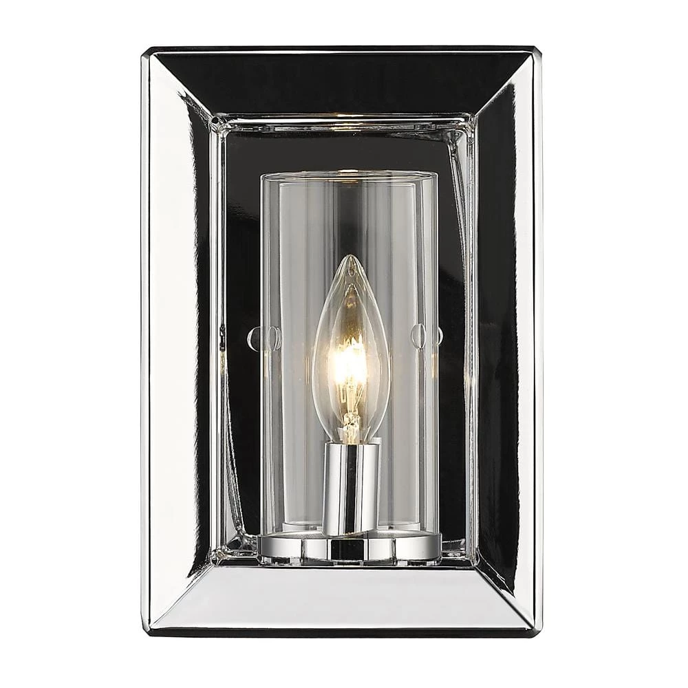 Smyth 1-Light Chrome Sconce by Golden Lighting 2 Smyth 1-Light Chrome Sconce by Golden Lighting