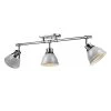Duncan Collection 3-Light Chrome Semi-Flush Mount with Gray Shade by Golden Lighting -Golden Lighting Shop chrome with gray shade golden lighting flush mount lights 3602 3sf ch gy 64 1000