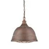Bartlett 2-Light Copper Patina Pendant by Golden Lighting