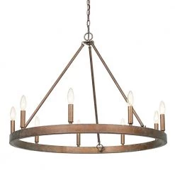 Carraway 9-Light Chandelier by Golden Lighting