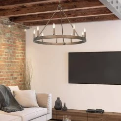 Carraway 9-Light Chandelier by Golden Lighting -Golden Lighting Shop copper patina golden lighting chandeliers 7412 9 cp fa 1000