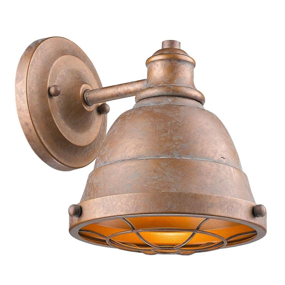 Bartlett 1-Light Copper Patina Bath Light by Golden Lighting 5 Bartlett 1-Light Copper Patina Bath Light by Golden Lighting - Image 3