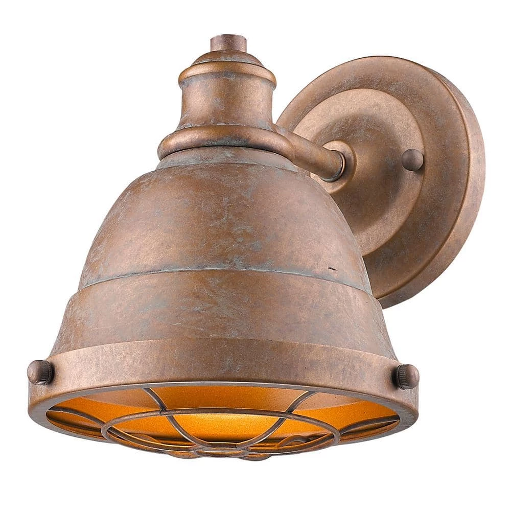 Bartlett 1-Light Copper Patina Bath Light by Golden Lighting 4 Bartlett 1-Light Copper Patina Bath Light by Golden Lighting - Image 2