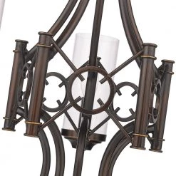 Quincy 5-Light Cordoban Bronze Clear Glass Chandelier by Golden Lighting -Golden Lighting Shop cordoban bronze clear glass golden lighting chandeliers 3718 5 cdb clr 1f 1000