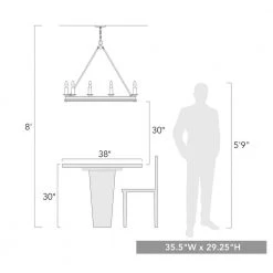 Stokes 10-Light Dark Rust Wagon Wheel Chandelier by Golden Lighting -Golden Lighting Shop dark rust golden lighting chandeliers 1053 10 dr 76 1000