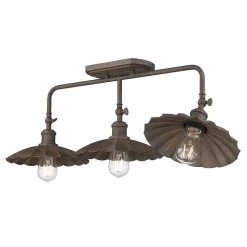 Clemence 30.88 in. 3-Light Dark Rust Vanity Light by Golden Lighting -Golden Lighting Shop dark rust golden lighting vanity lighting 3124 ba3 dr 44 1000