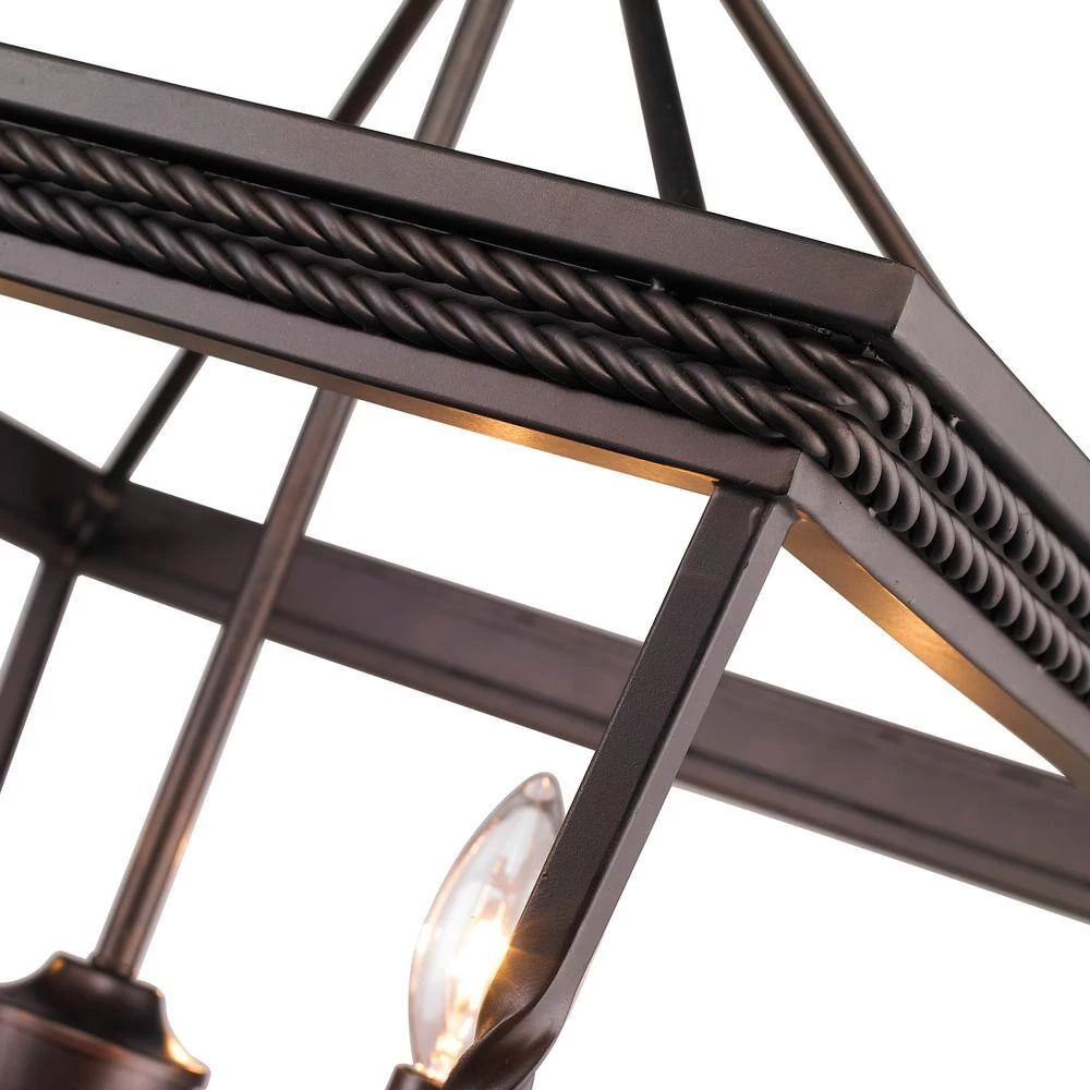 Davenport 5-Light Etruscan Bronze Chandelier by Golden Lighting 5 Davenport 5-Light Etruscan Bronze Chandelier by Golden Lighting - Image 3