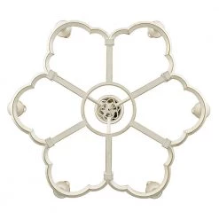 Saxon 6-Light French White Wagon Wheel Chandelier by Golden Lighting -Golden Lighting Shop french white golden lighting chandeliers 5926 6 fw 1f 1000