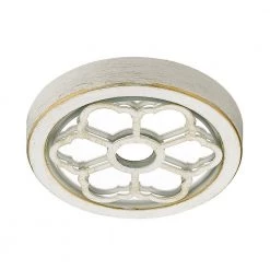 Saxon 6-Light French White Wagon Wheel Chandelier by Golden Lighting -Golden Lighting Shop french white golden lighting chandeliers 5926 6 fw 44 1000