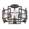 Marco 4-Light Gunmetal Bronze Flush Mount Light by Golden Lighting 2 Marco 4-Light Gunmetal Bronze Flush Mount Light by Golden Lighting -Golden Lighting Shop gunmetal bronze golden lighting flush mount lights 6068 fm gmt 64 1000
