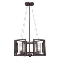 Marco Collection 4-Light Gunmetal Bronze Incandescent Semi-Flush Mount/Pendant Convertible by Golden Lighting 11 Marco Collection 4-Light Gunmetal Bronze Incandescent Semi-Flush Mount/Pendant Convertible by Golden Lighting -Golden Lighting Shop gunmetal bronze golden lighting flush mount lights 6068 sf gmt 1f 1000