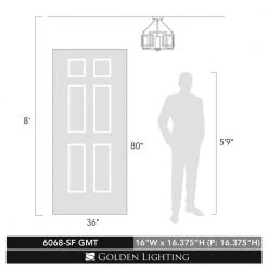 Marco Collection 4-Light Gunmetal Bronze Incandescent Semi-Flush Mount/Pendant Convertible by Golden Lighting 13 Marco Collection 4-Light Gunmetal Bronze Incandescent Semi-Flush Mount/Pendant Convertible by Golden Lighting -Golden Lighting Shop gunmetal bronze golden lighting flush mount lights 6068 sf gmt fa 1000