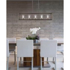 Smyth Collection 5-Light Gunmetal Bronze Island Pendant by Golden Lighting -Golden Lighting Shop gunmetal bronze with clear glass golden lighting chandeliers 073lpmpgmt 31 1000