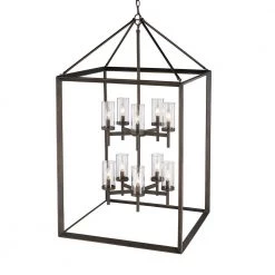 Smyth 10-Light Gunmetal Bronze Pendant with Clear Glass by Golden Lighting 20 Smyth 10-Light Gunmetal Bronze Pendant with Clear Glass by Golden Lighting -Golden Lighting Shop gunmetal bronze with clear glass golden lighting chandeliers 2073 10p gmt clr c3 1000